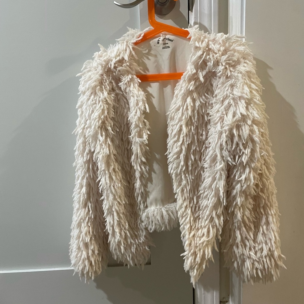 Art Class fuzzy cardigan, size M (7/8)